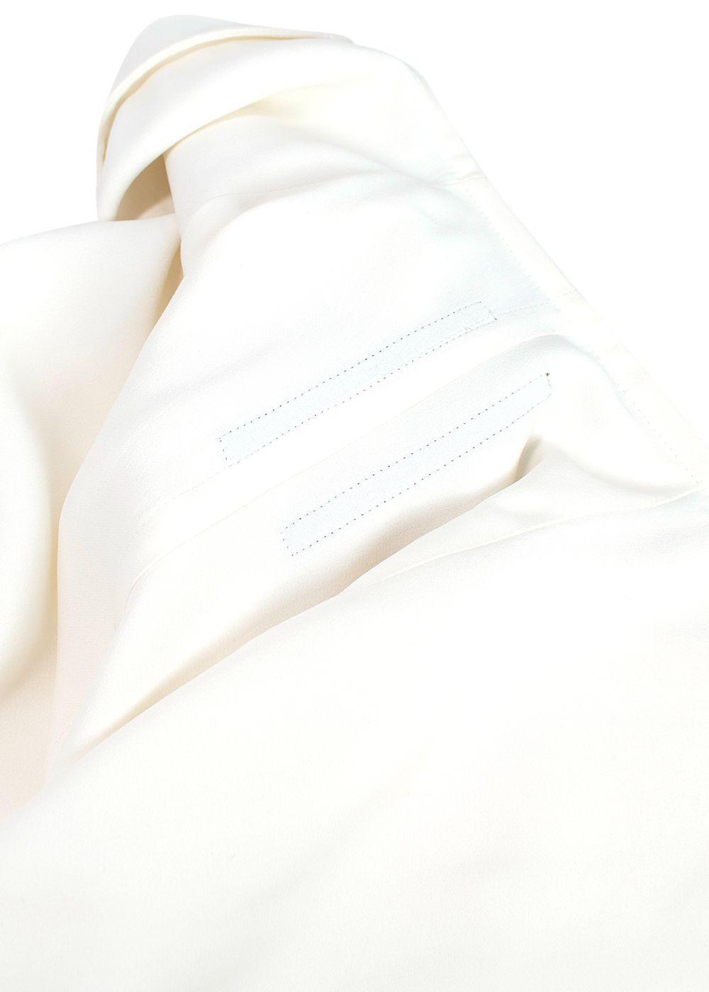 Rick Owens Cream Naska Draped Dress