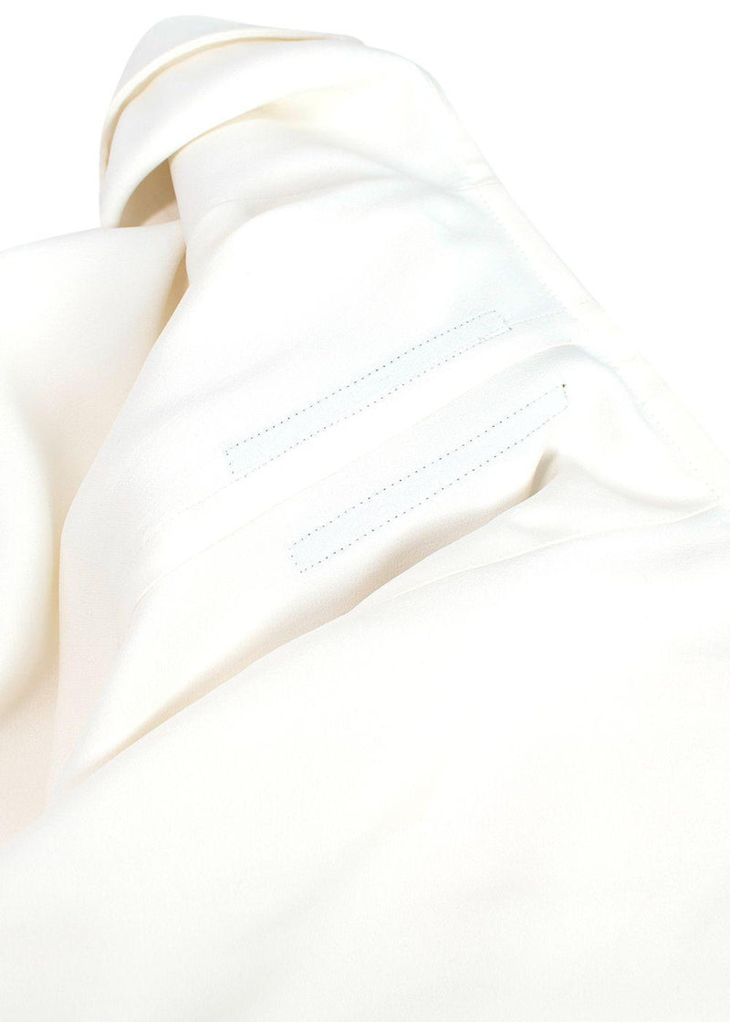 Rick Owens Cream Naska Draped Dress