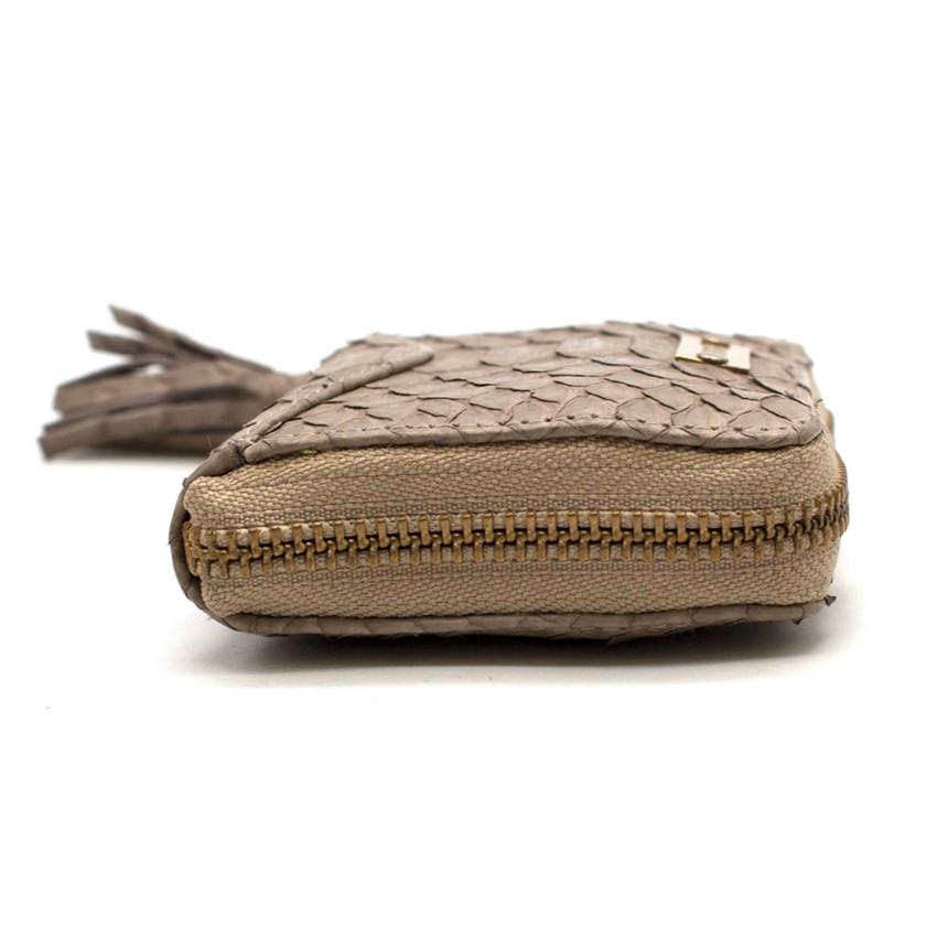 Massey Grey Python Purse