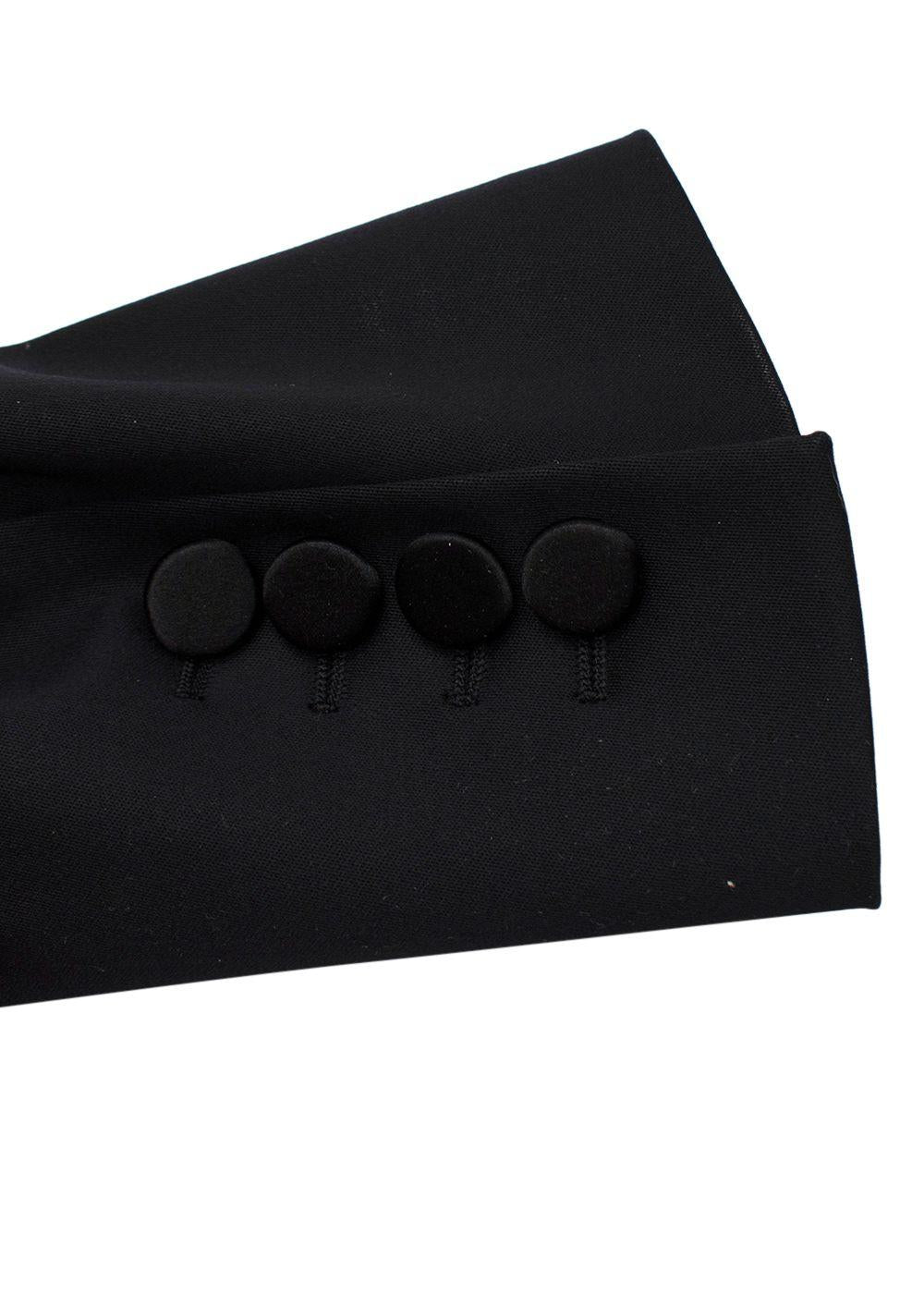 Burberry Wool Single Button Black Blazer