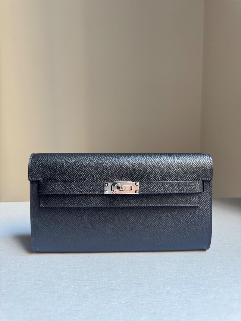Hermes Black Epsom Kelly To Go