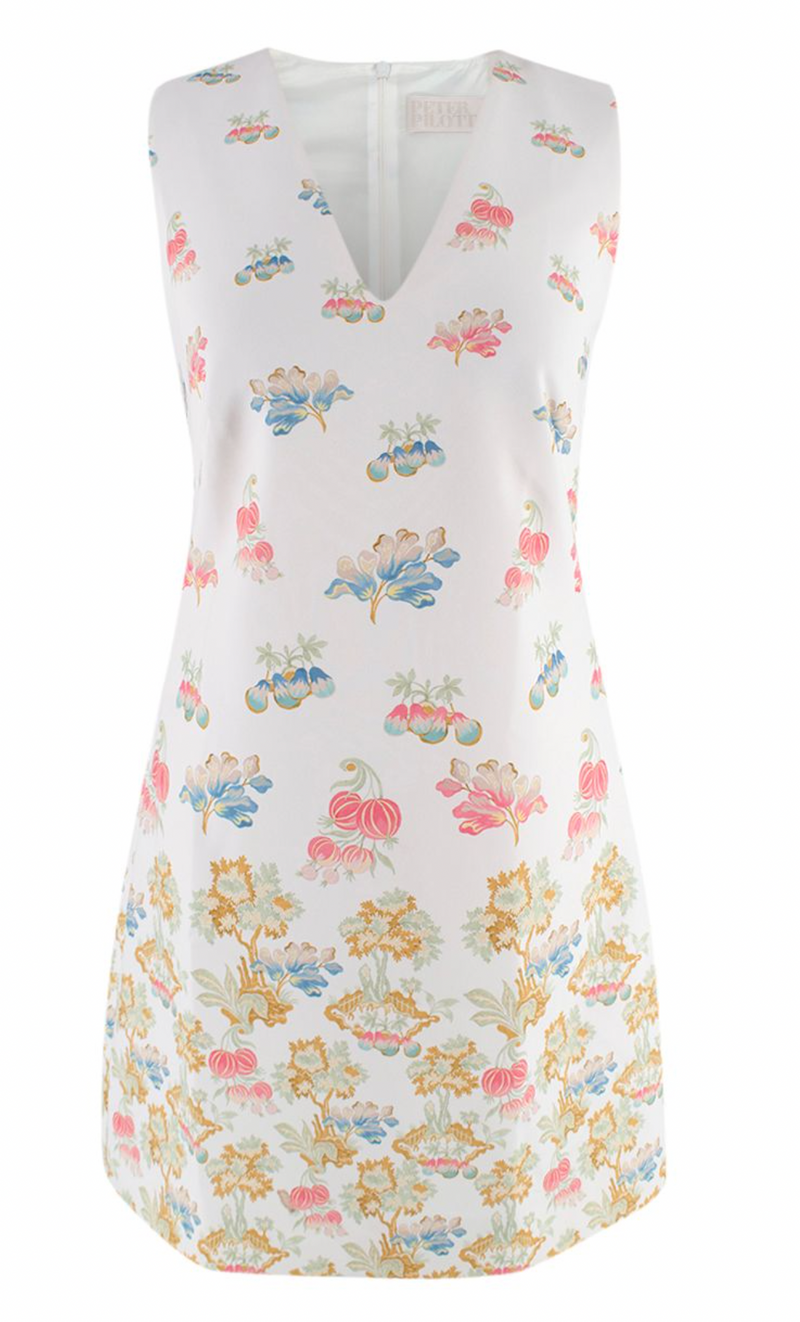 Peter Pilotto White Floral Mini Dress