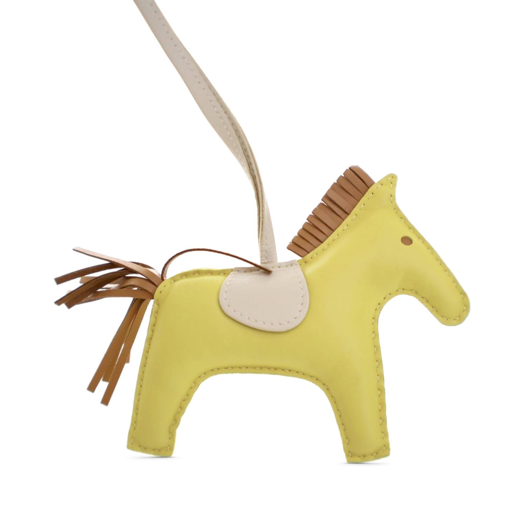 Hermes Milo Lambskin Grigri Rodeo Bag Charm MM