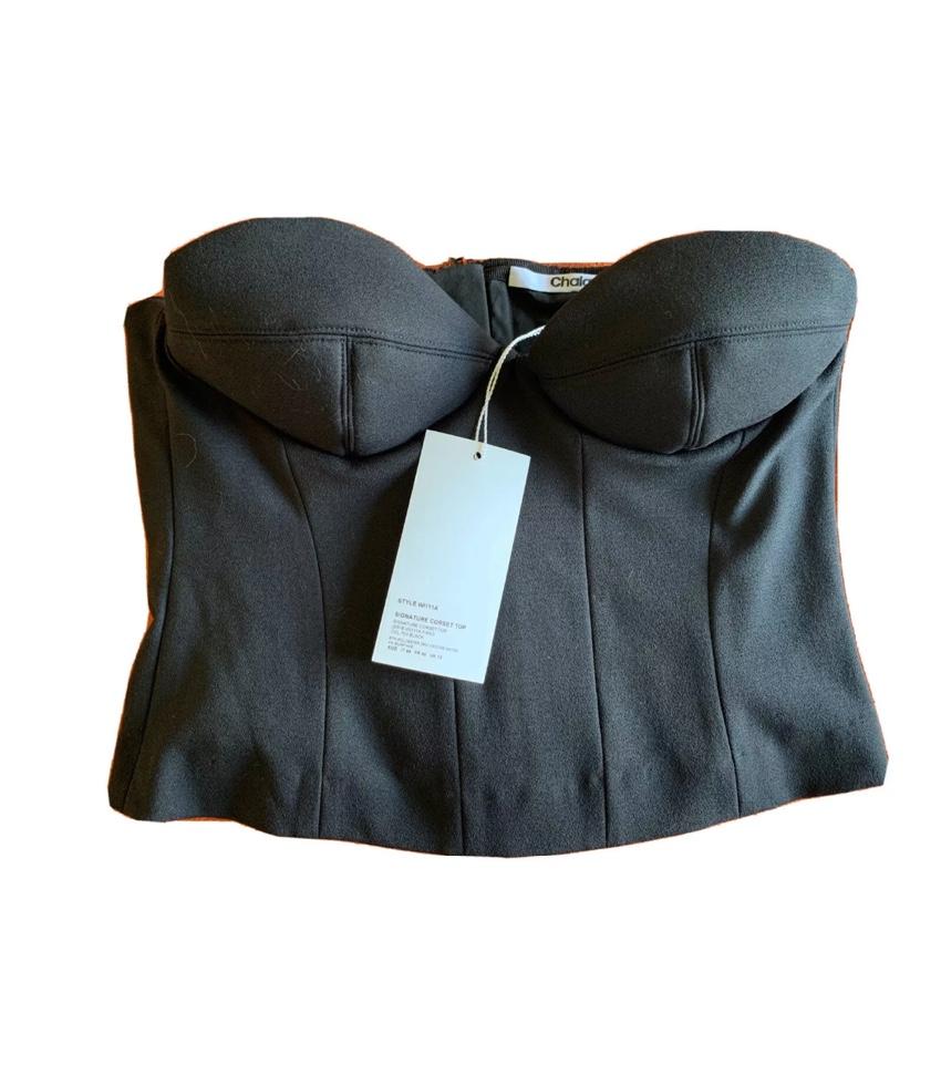 Chayalan Signature Black Bustier - Seen on Jodie Comer in Killing Eve