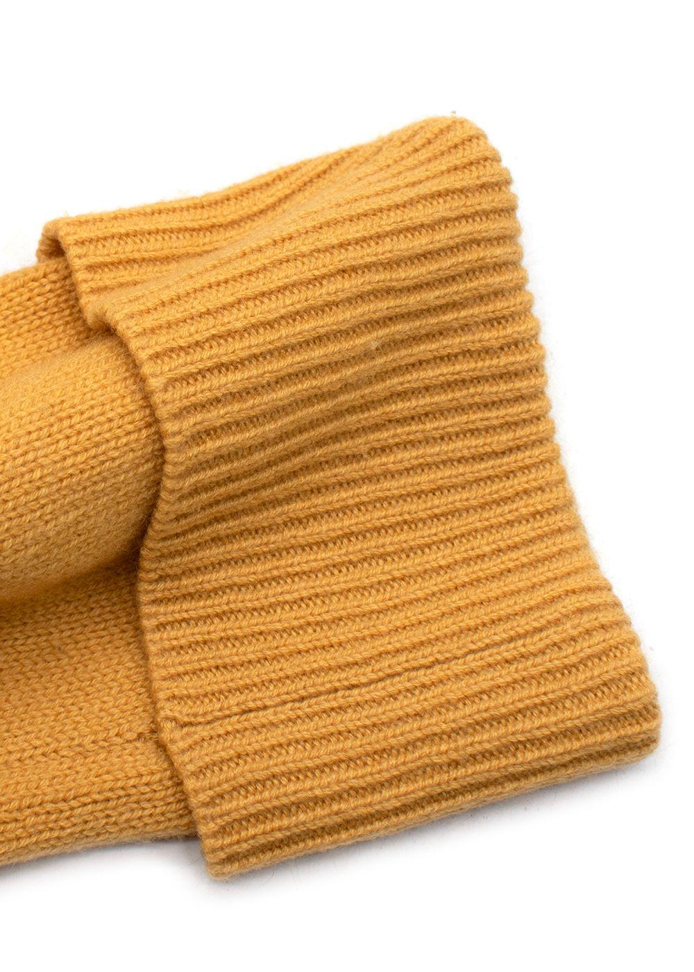 Reformation Mustard Cashmere Knitted Rollneck