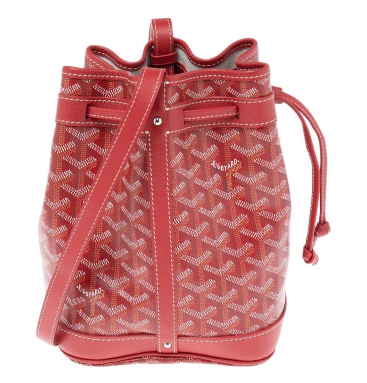 Goyard Red Petit flot bucket bag