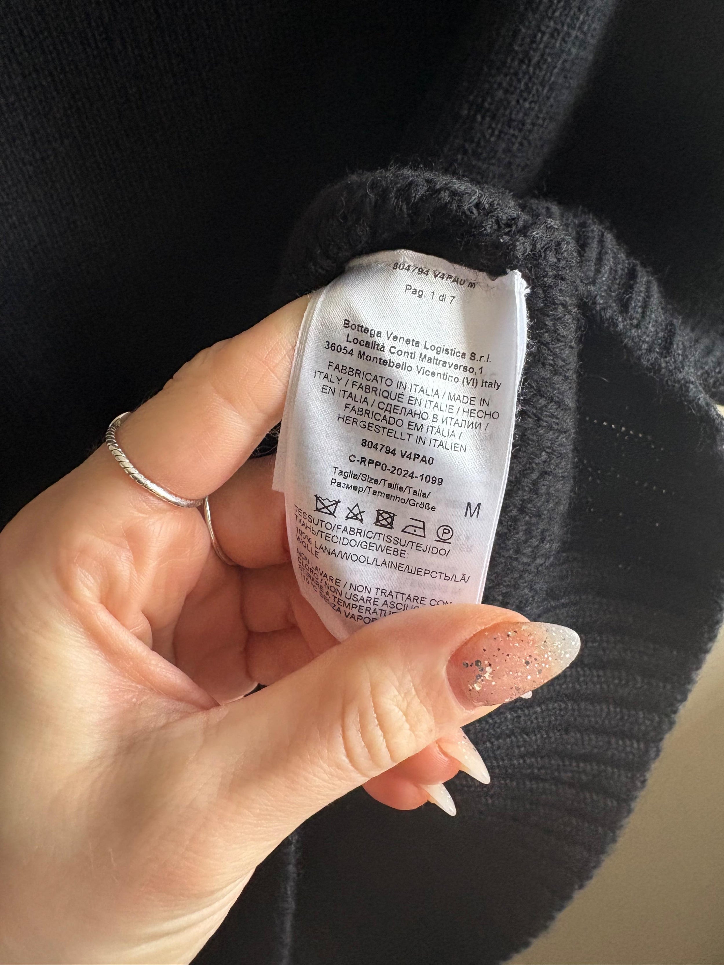 Bottega Veneta Black Knit Jumper