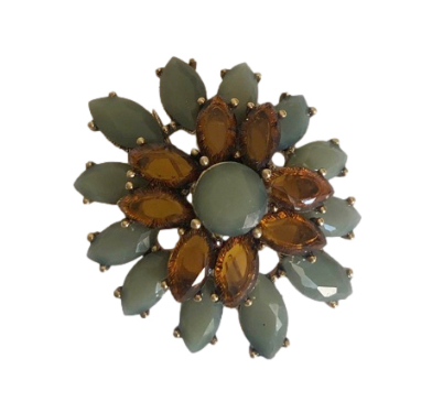 Monet Crystal Embellished Brooch