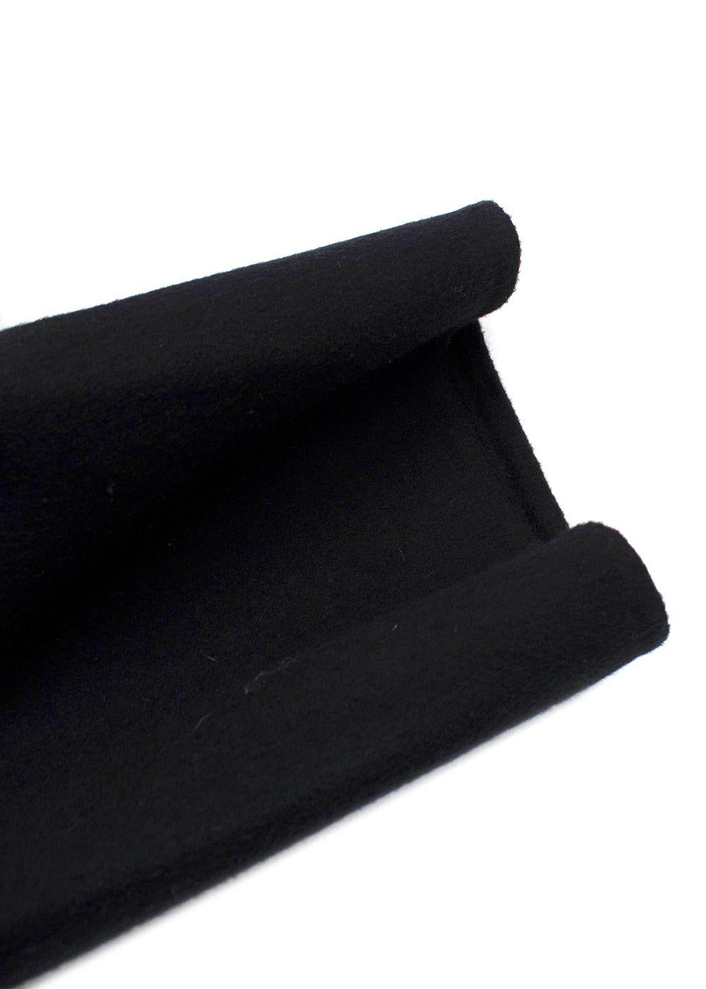 Marni Black Single Breasted Wool Cashmere Coat