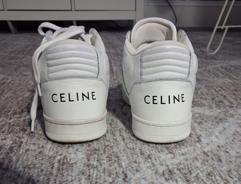 Celine  White CT-02 Mid Sneaker