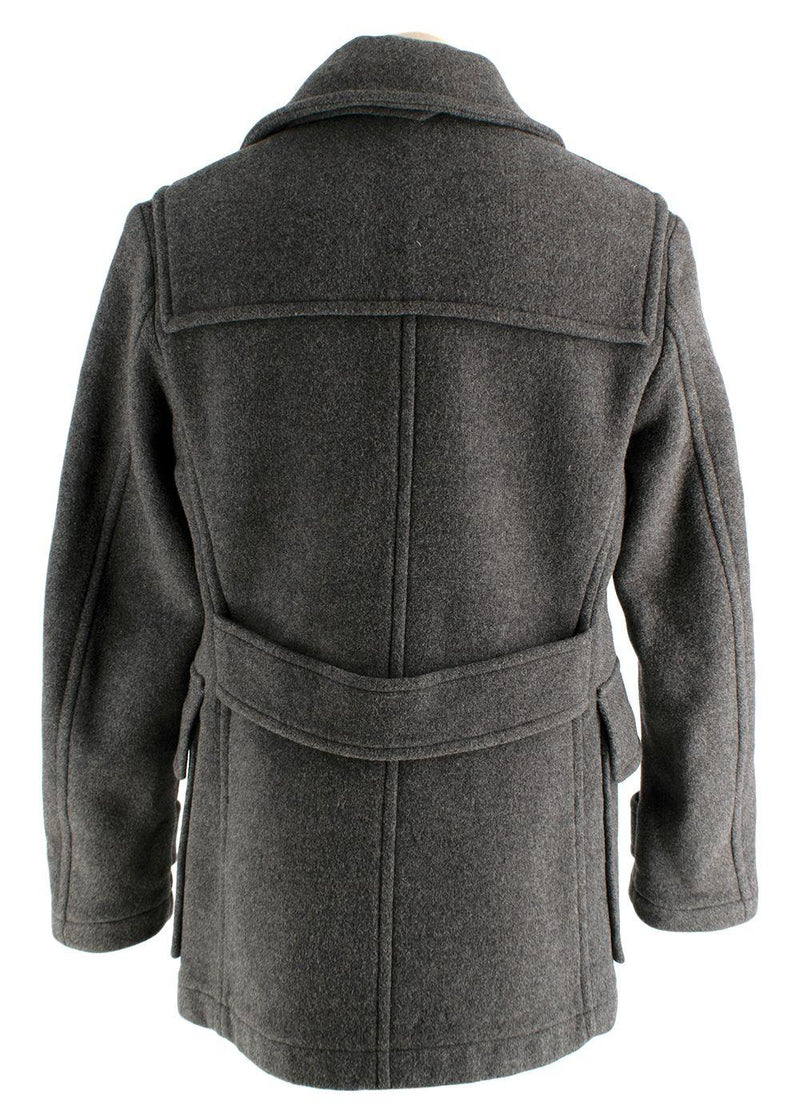 Burberry Grey Wool Double Breated Jacket/coat