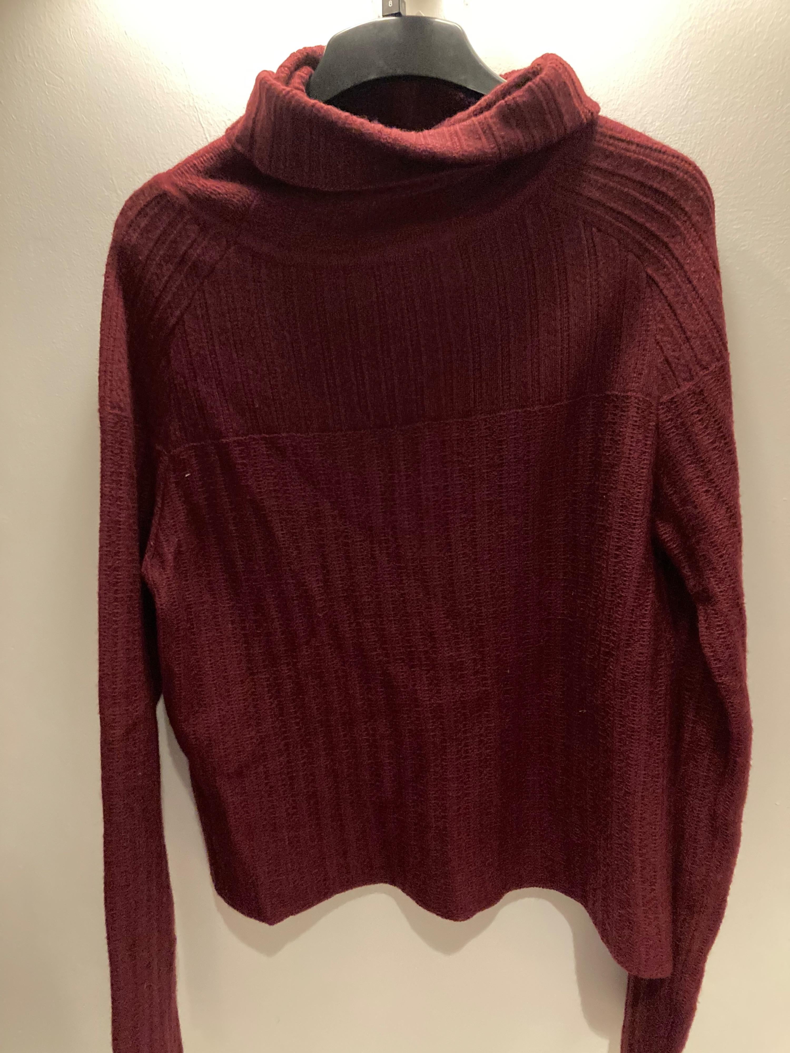 Burgundy Wool Knit Jumper
