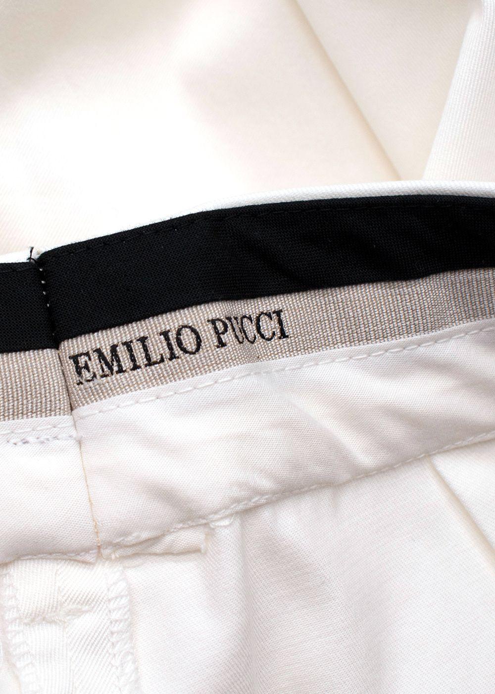 Emilio Pucci White Tailored Shorts
