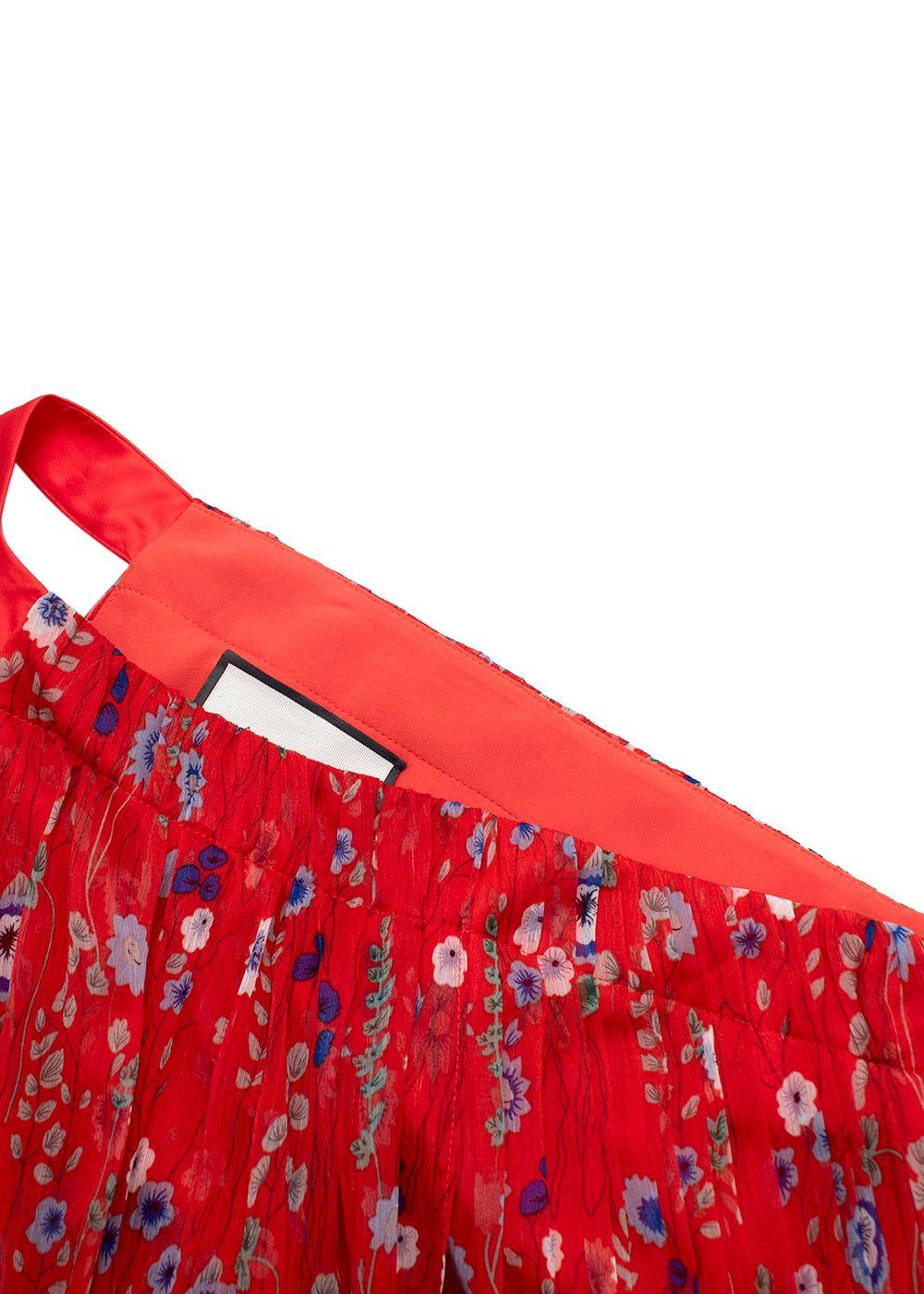 Alexis Pleated One-Shoulder Floral Dress