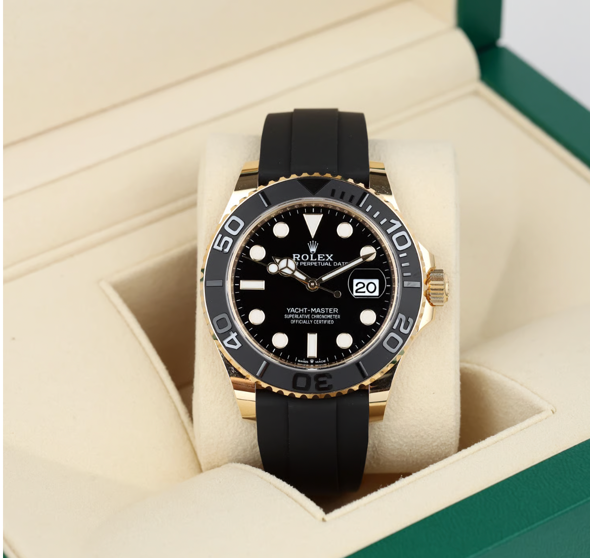 Rolex  Black Oyster Perpetual Date Yacht-Master 42mm Watch
