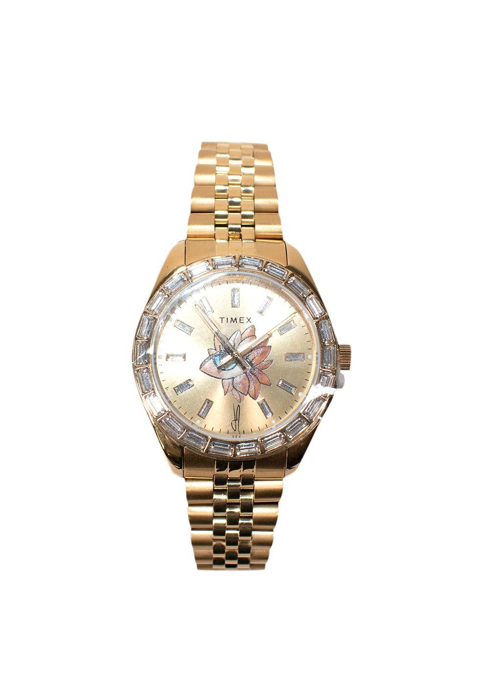 Timex Legacy x Jacquie Aiche Gold Sunray Dial with Tribe Eye 36mm Watch