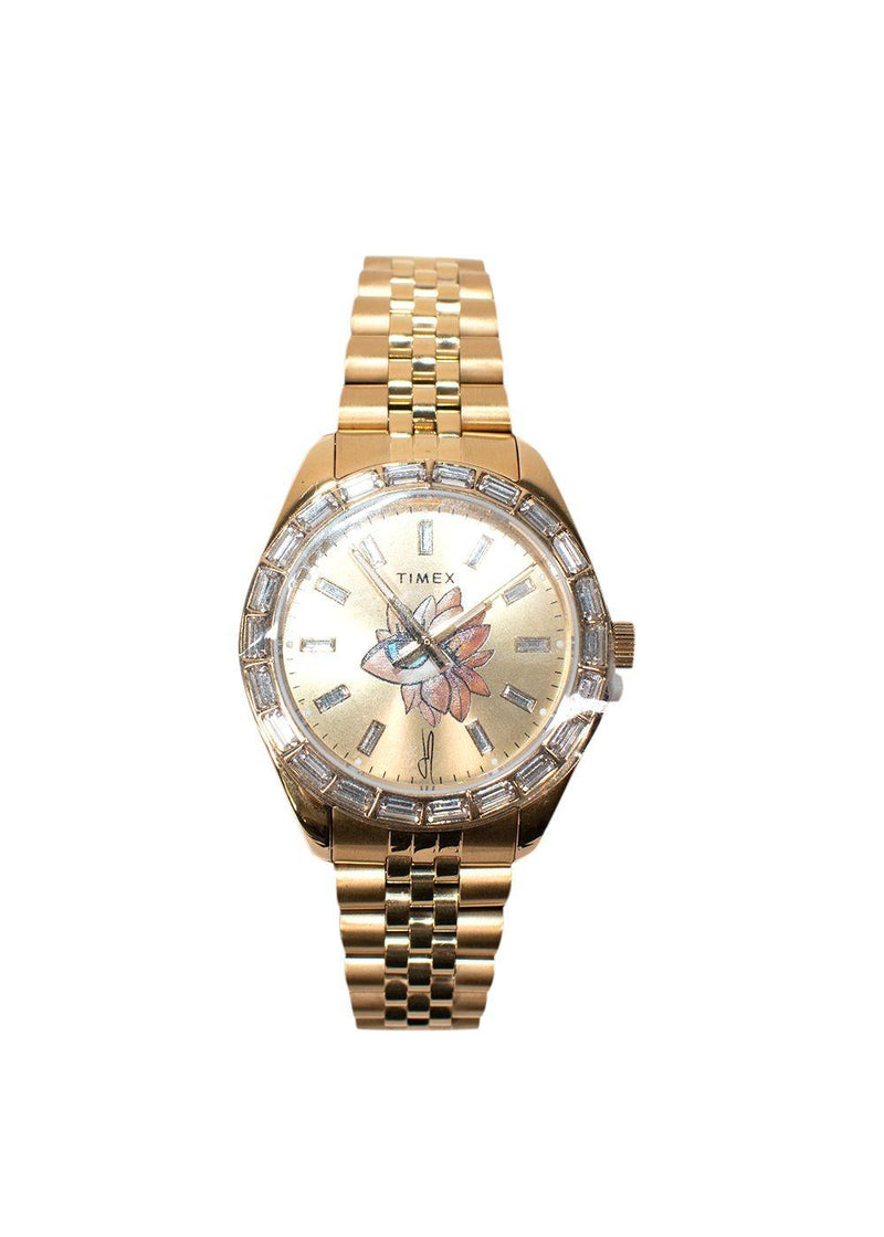 Timex Legacy x Jacquie Aiche Gold Sunray Dial with Tribe Eye 36mm Watch