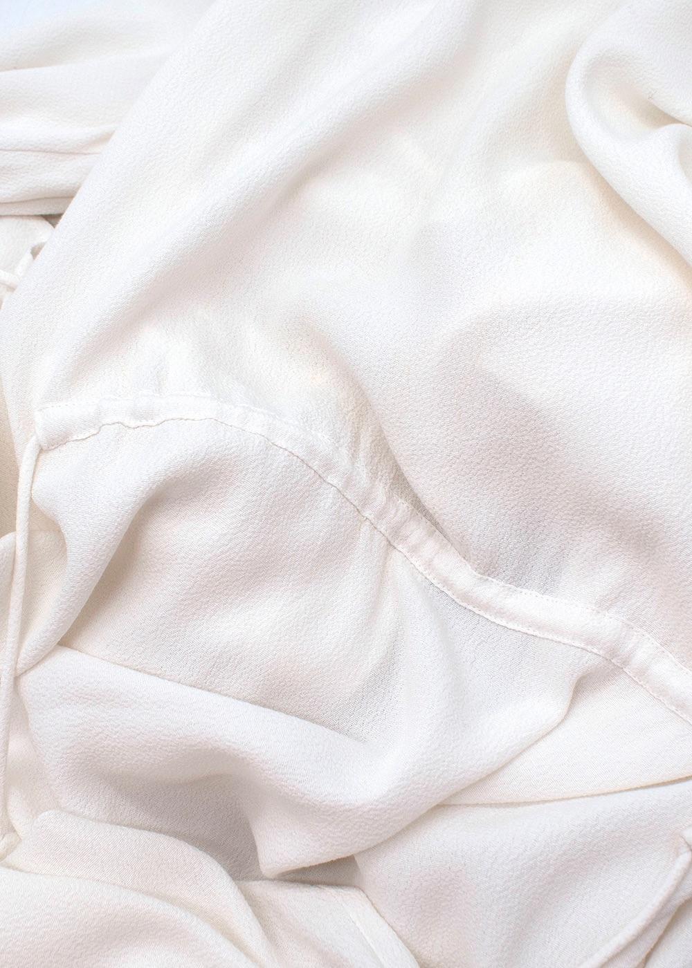 White Twist Placket Tunic Dress