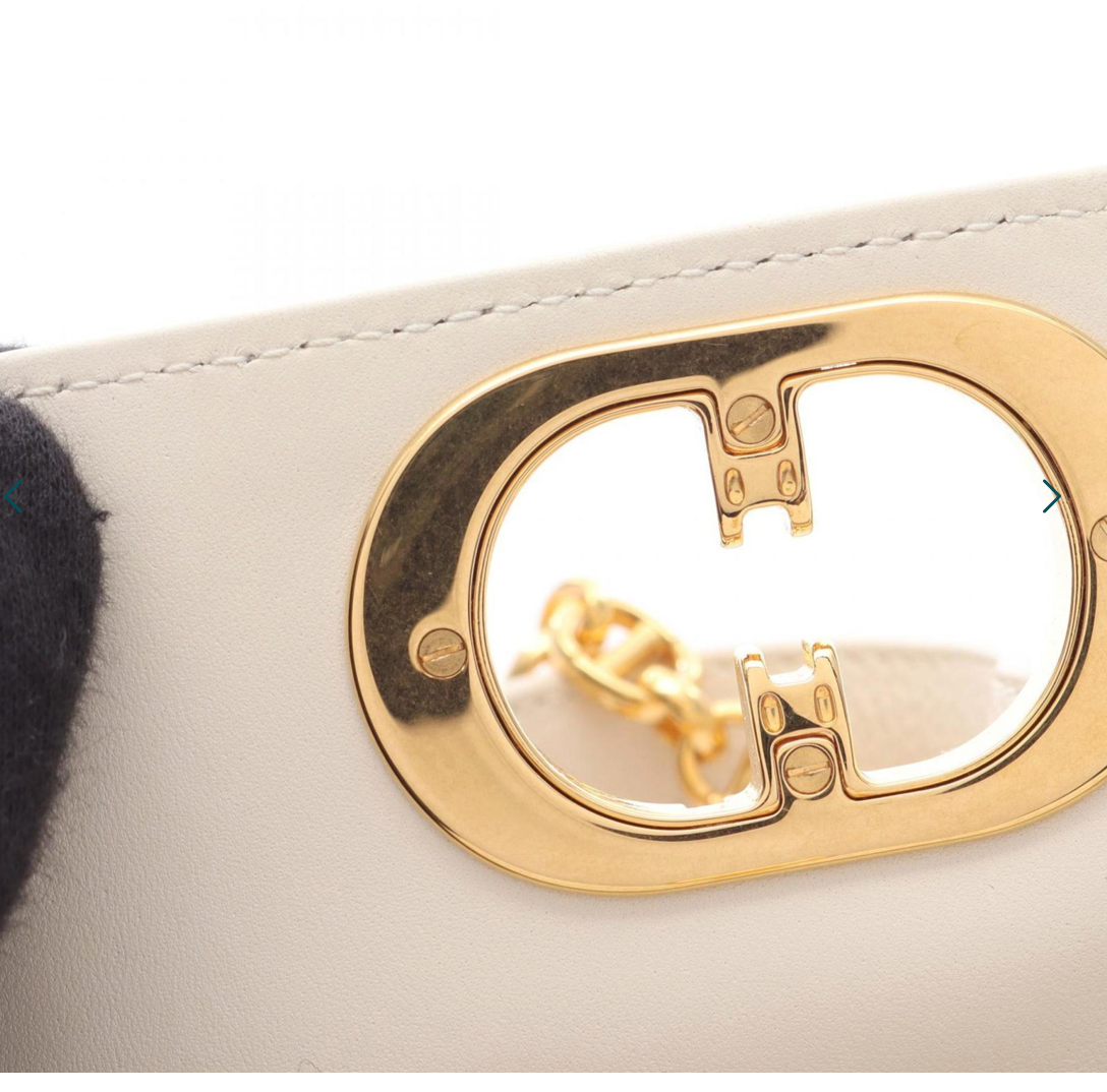 Dior 2010 30 Montaigne Cream Shoulder bag with Gold Hardware