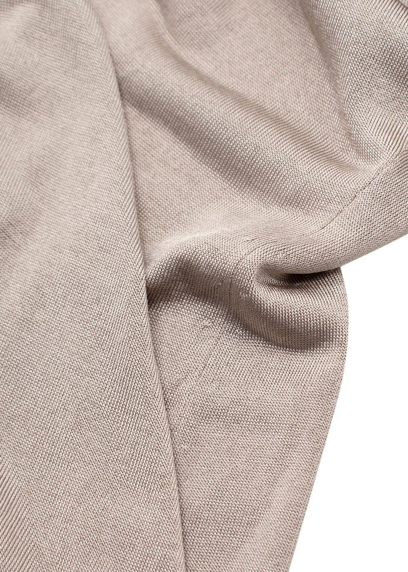 Gucci Beige Glitter Effect Long Sleeve Top