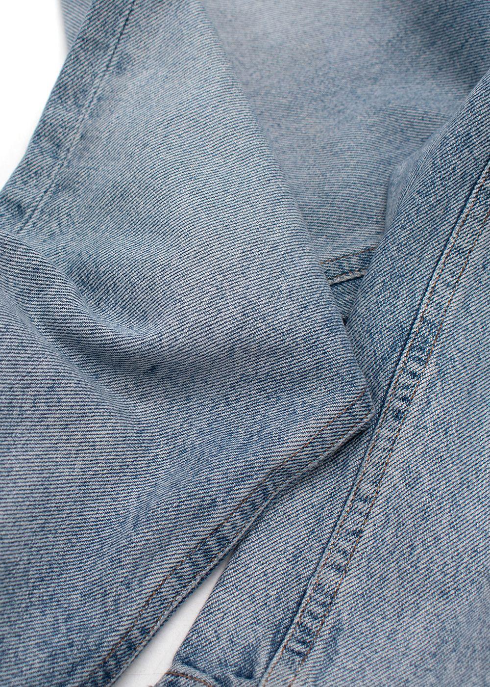 Agolde Blue High Waisted Frayed Hem Denim Jeans