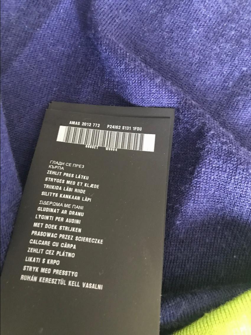 Prada Blue Tie-Dye Hem T-Shirt