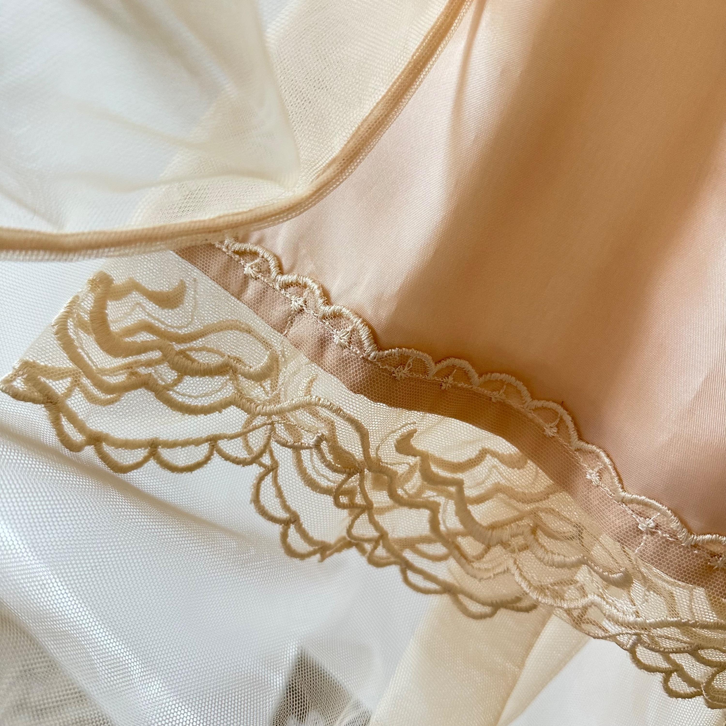 Simone Rocha Beige Mesh Midi Dress