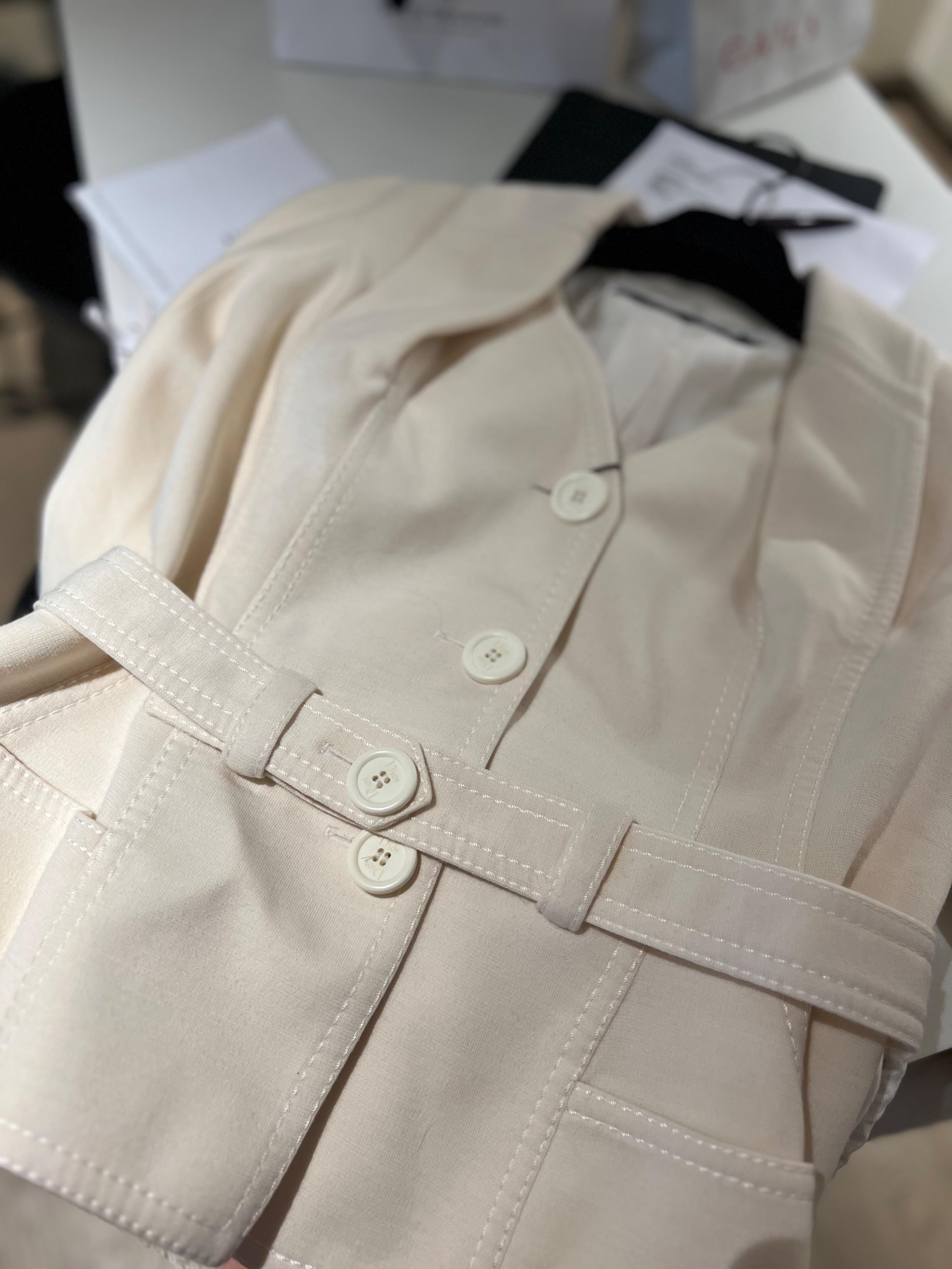Christian Dior Boutique Cream Tailored Jacket