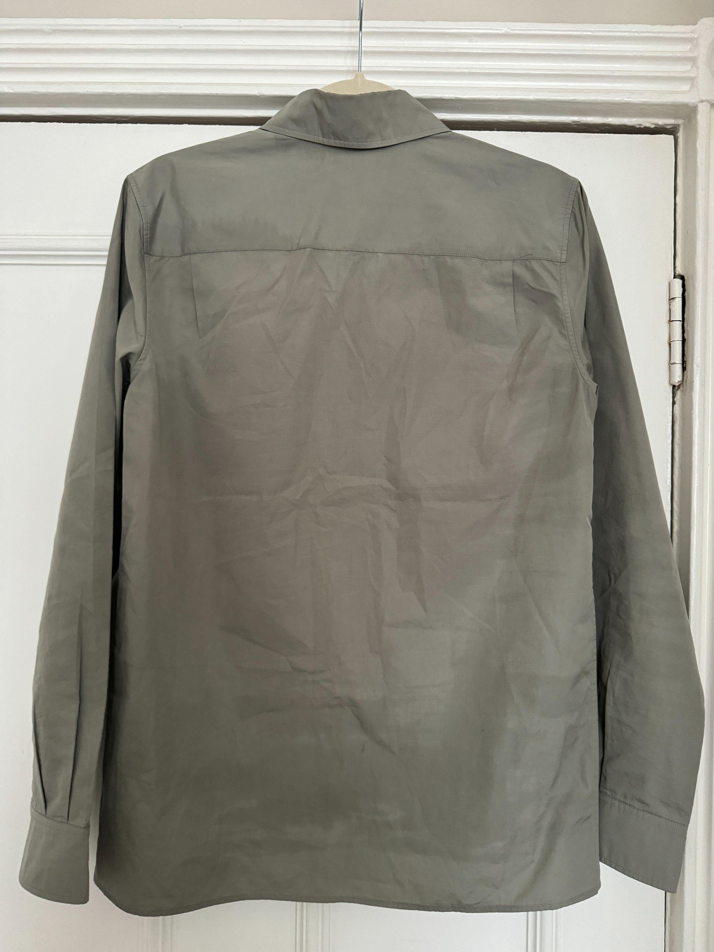 Miu Miu Grey Logo Detail Shirt