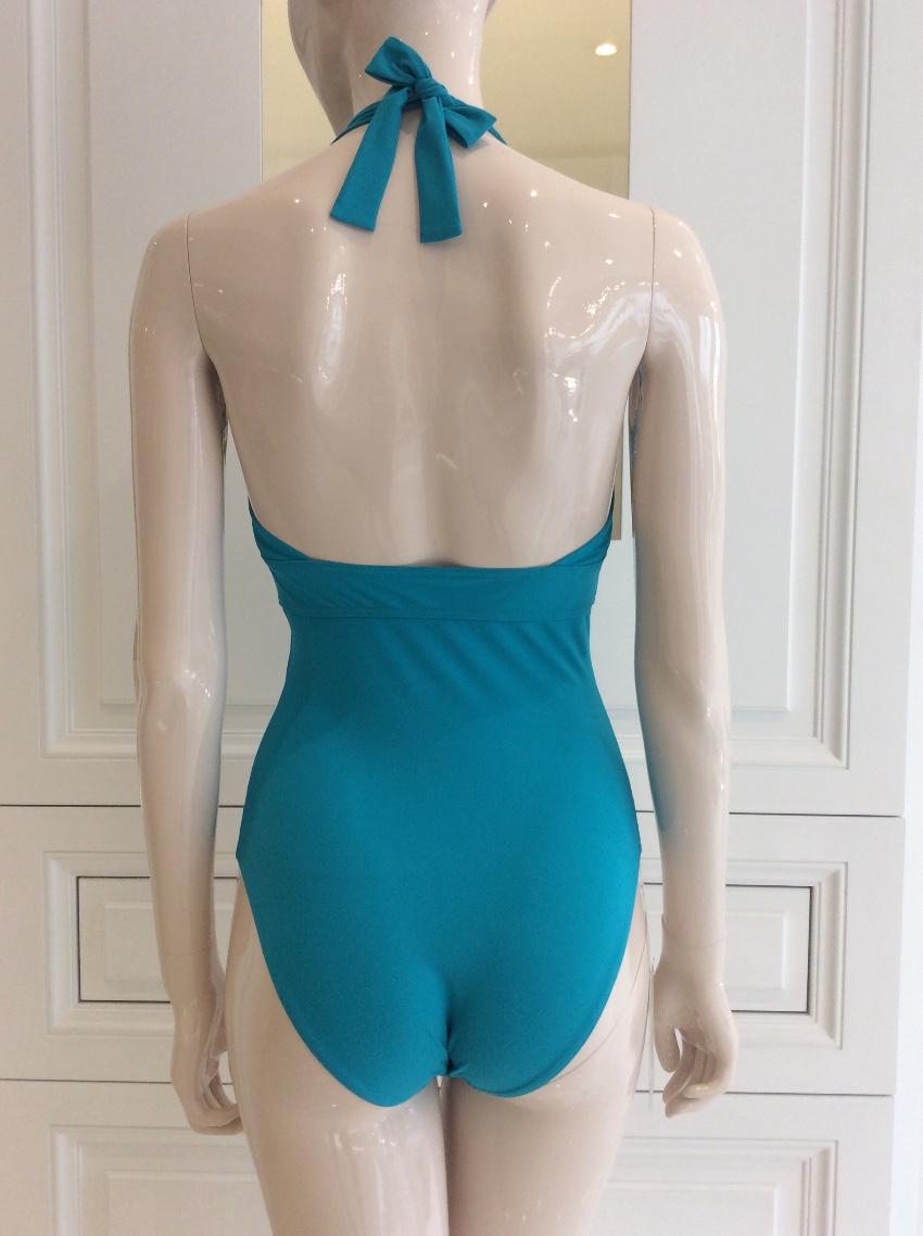 Carizzi Turquoise One-Piece Halterneck Swimsuit
