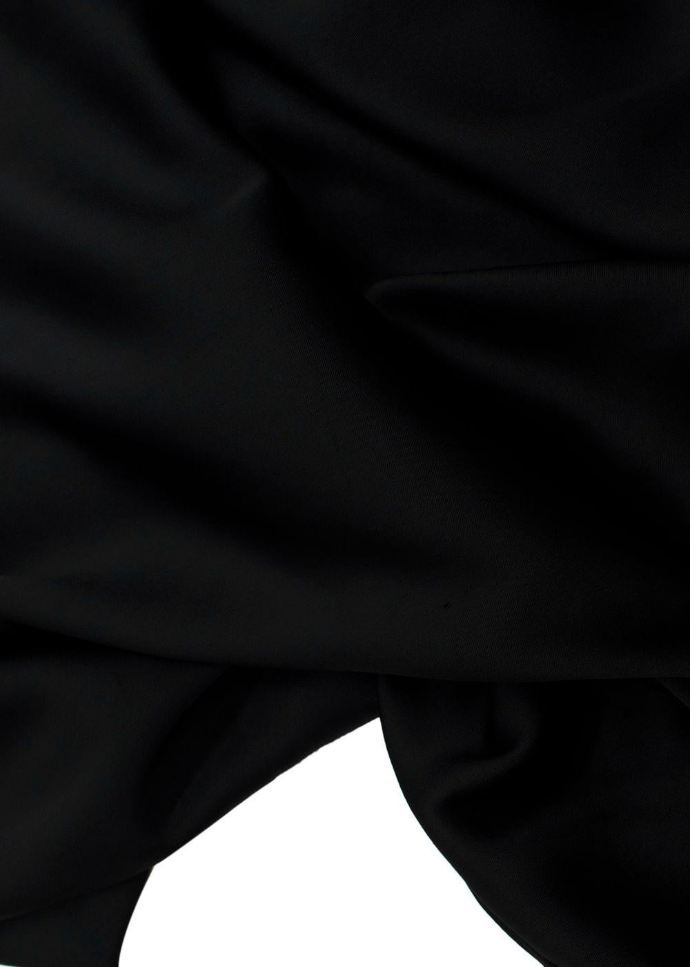 Simkhai Black Satin Midi Skirt