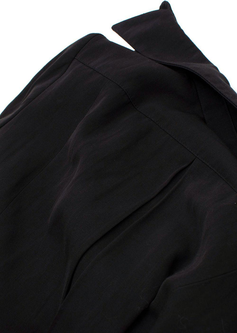 Lanvin Black Single Breasted Wool Blend Jacket