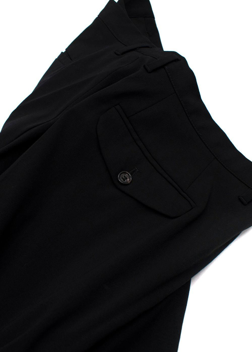 Jil Sander Black Single Breasted Wool Blend Suit