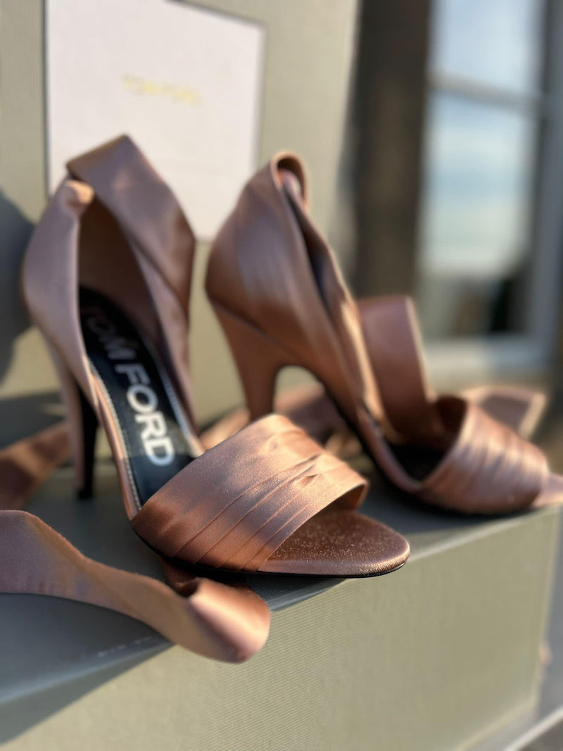 Tom Ford Pink Silk Blush Heels