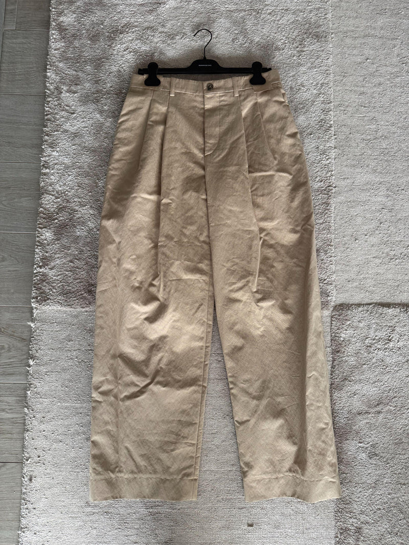 Wardrobe NYC Khaki Wide Chino Pants