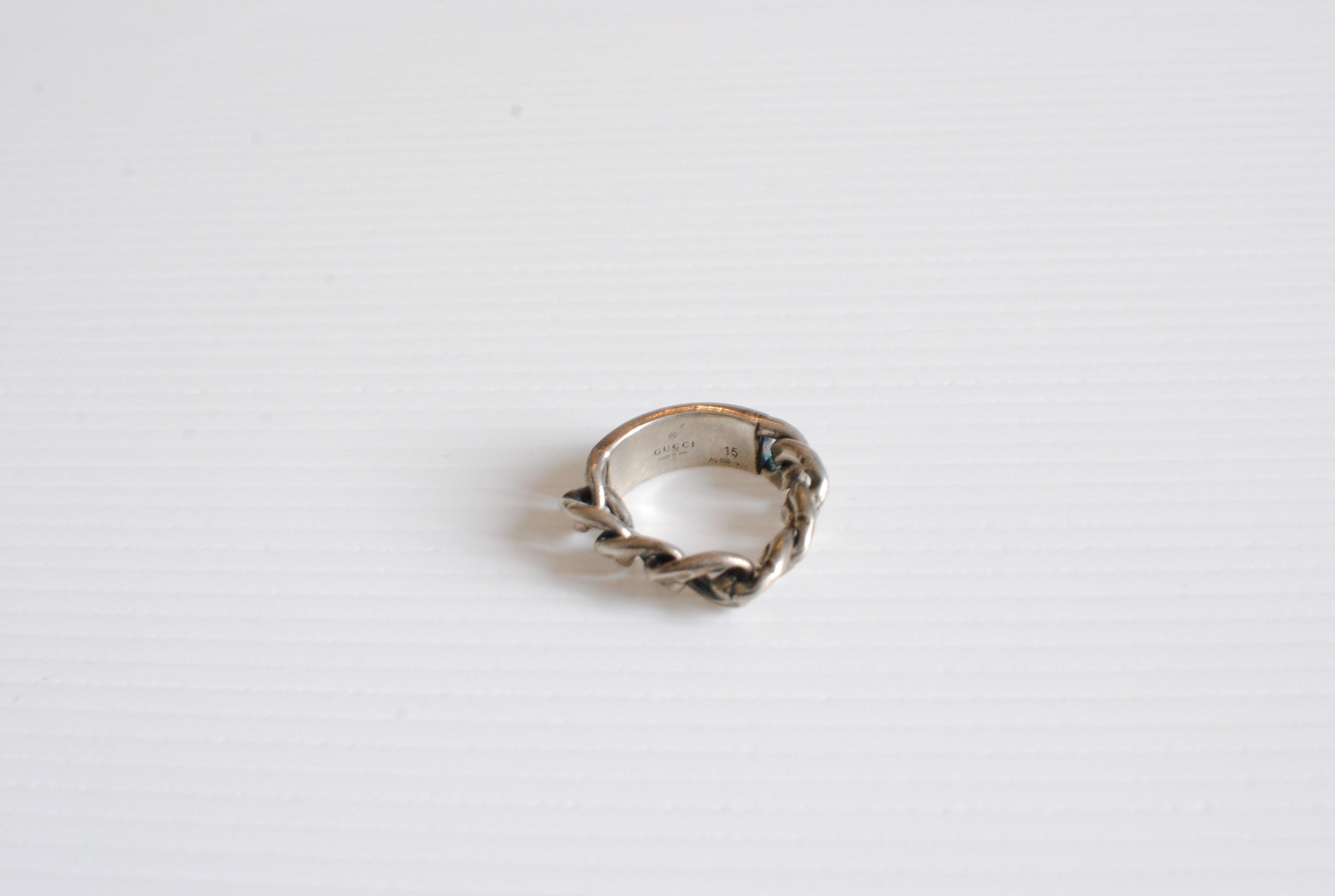 Gucci Silver Chain Link Ring