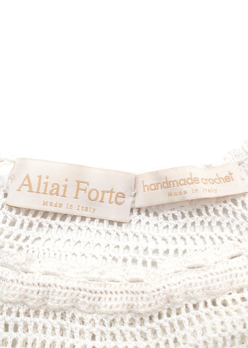 Aliai Forte White Dress with Lace Details