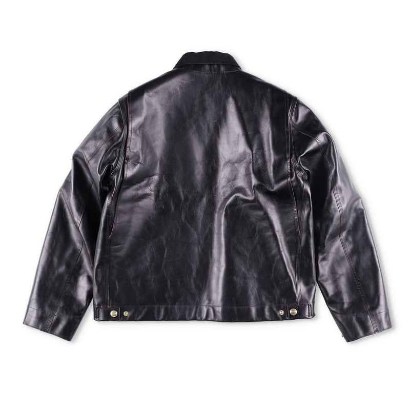 Sacai X Carhartt Wip Cotton Corduroy-Trimmed Leather Jacket