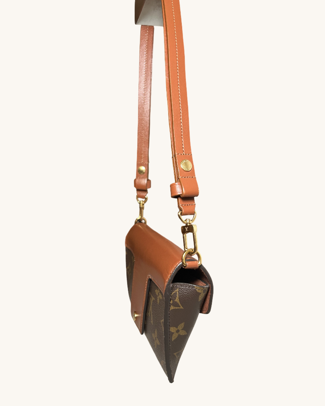 Louis Vuitton Coated Canvas And Leather Bag