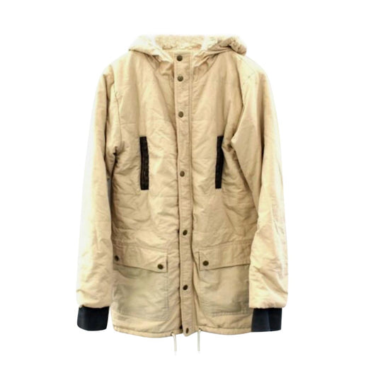 Ganni faux shearling lined hooded coat