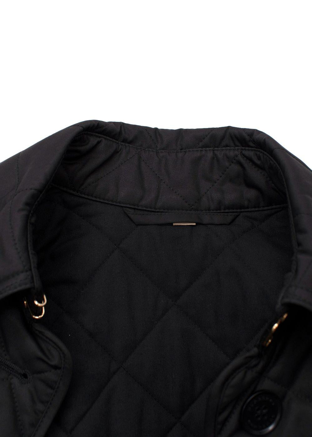 Burberry Black Quilted Jacket