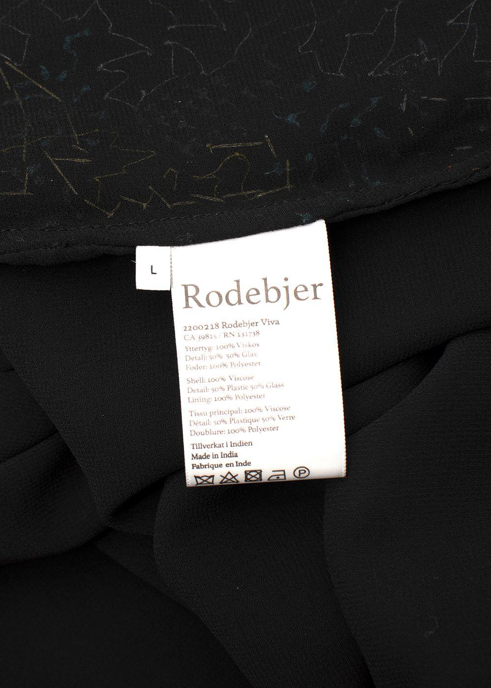 Black Crepe Sequinned Shift Dress