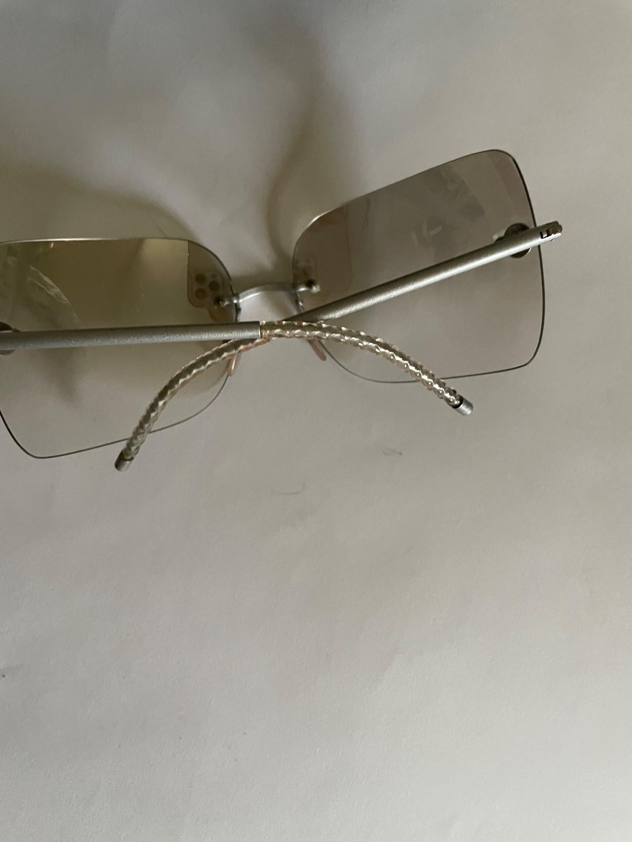 Vintage square gradient lens sunglasses