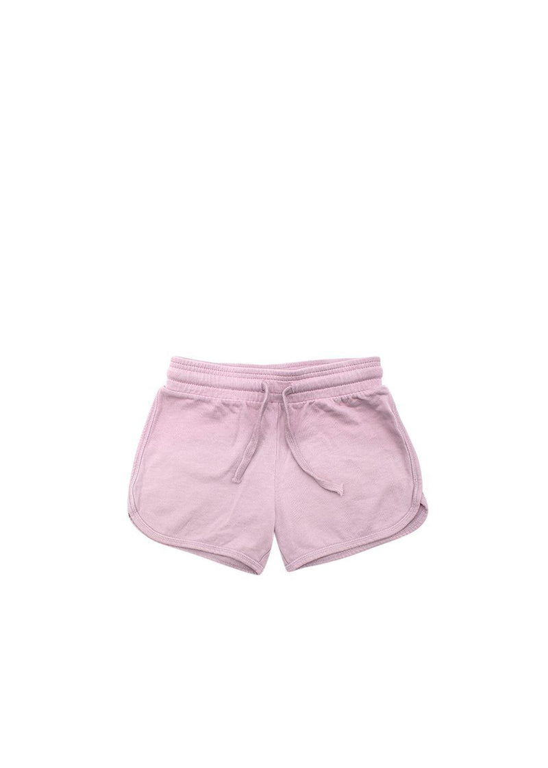 Pink Drawstring Cotton Shorts