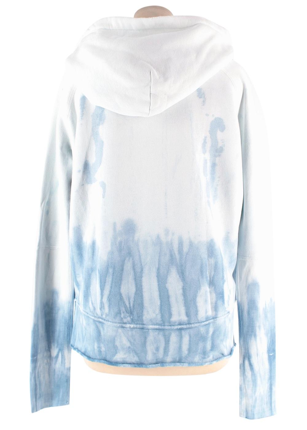 Nili Lotan Blue Tie Dye Hoodie and Joggers Tracksuit Set