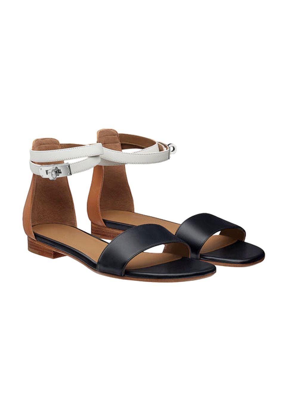 Tri-Colour Leather Baia Sandals