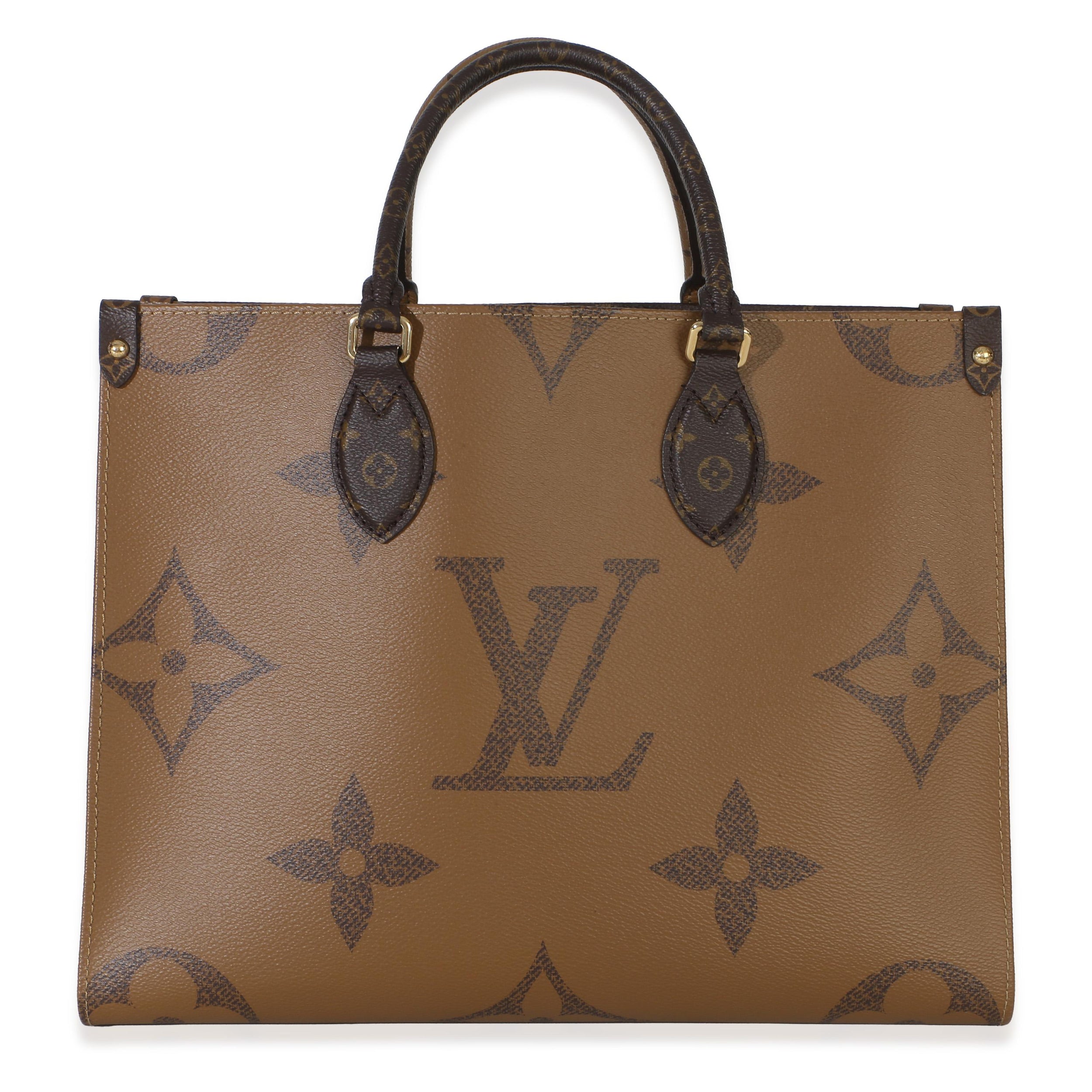 Louis Vuitton Coated Canvas Monogram Reverse  Onthego MM