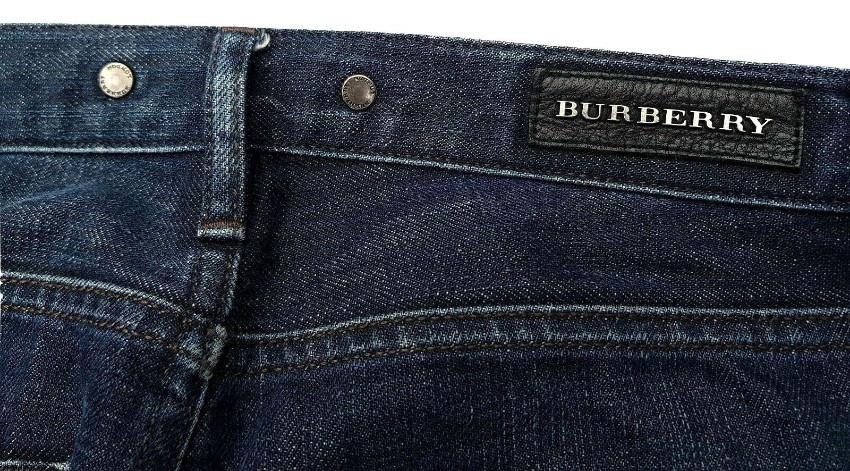 Burberry dark blue denim low waist jeans