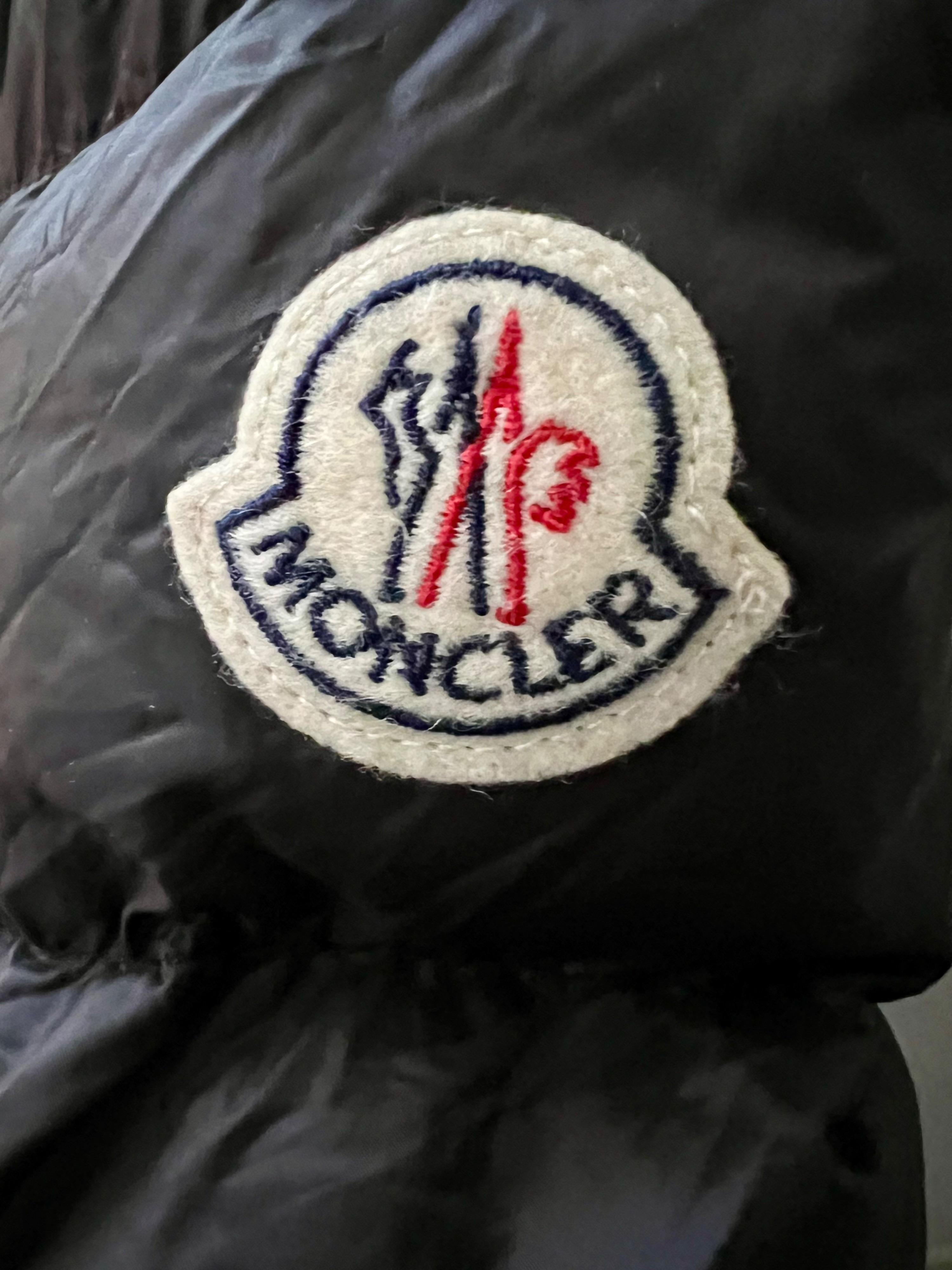 MONCLER Black Hermine Hooded Puffer Jacket