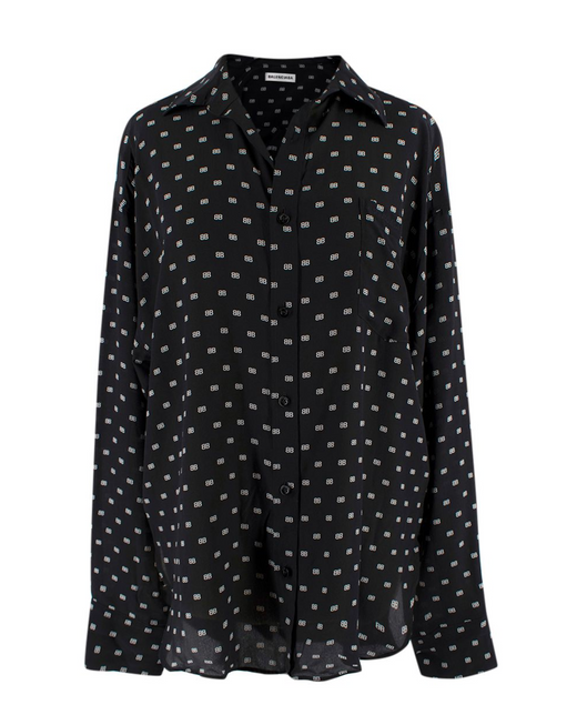Balenciaga Black Monogram Shirt